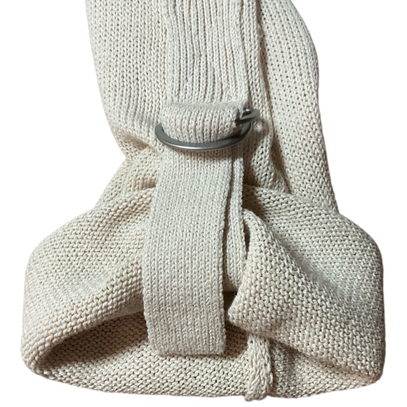 OLSEN Linen Cotton Blend Open Front Cardigan Drawstring Back Roll Tab Sleeves 12 - Picture 9 of 12